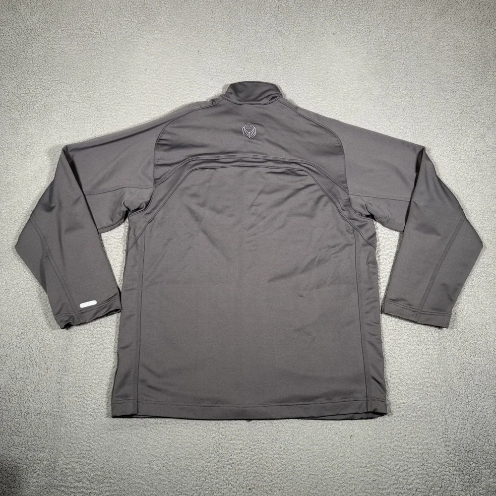 Nike Track Jacket Mens Large‎ Gray Hooptec Full Zip Basketball Pockets Warm Up